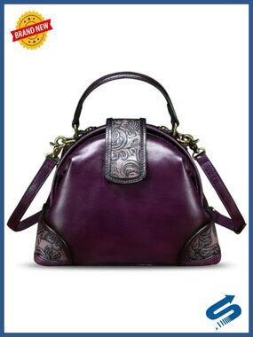 Genuine Leather Satchel Crossbody Shoulder Bag Doctor Handbag